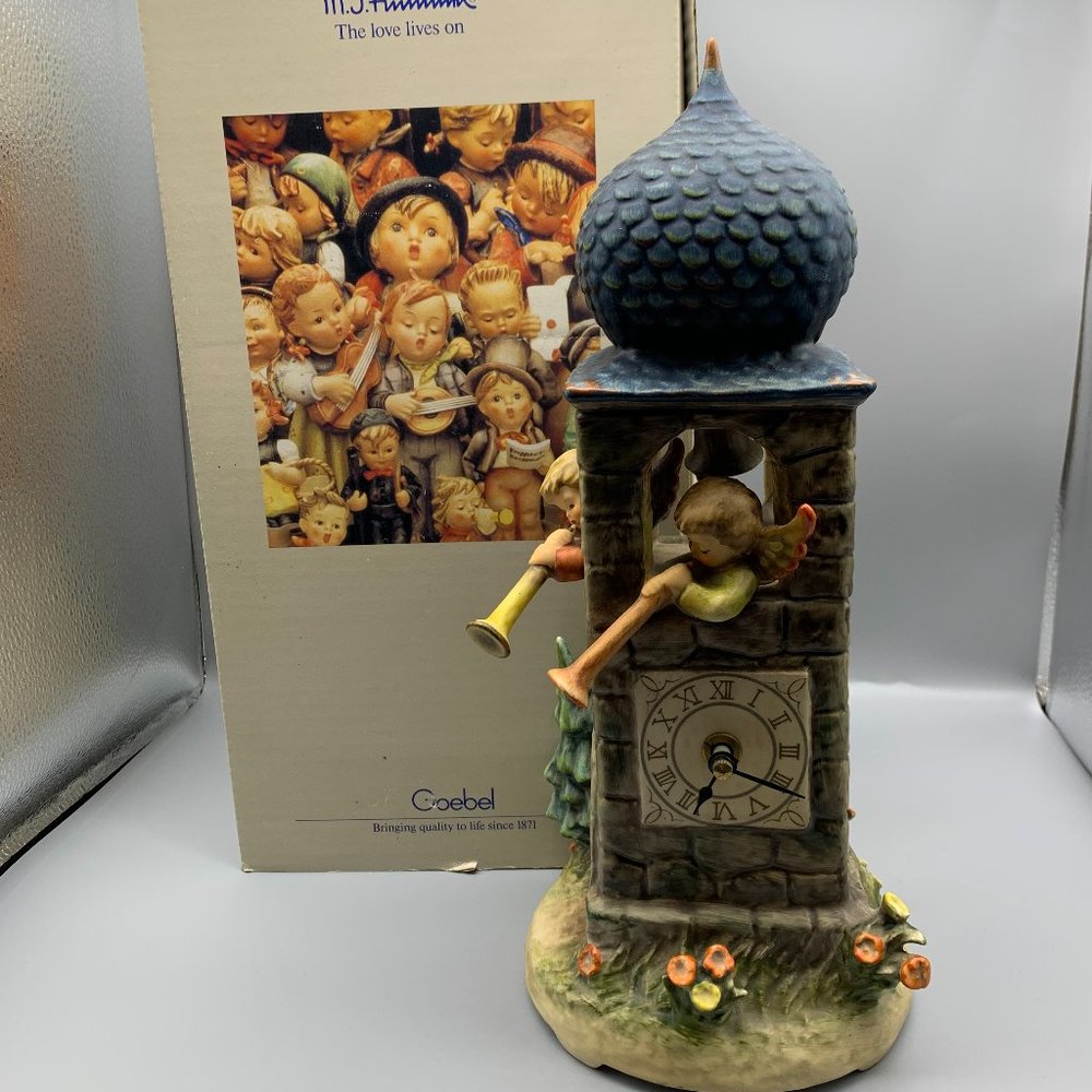 Goebel Hummel #441 "Call to Worship" 13" Clock Plays Song Each Hour  RARE